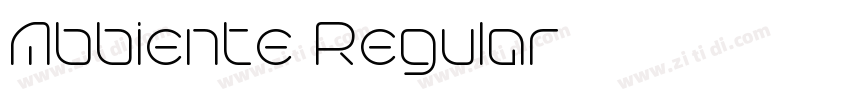 Abbiente Regular字体转换